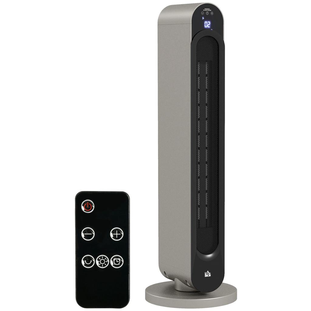 Electric Heater, 3 Modes, 12-Hour Timer, LED Display, Oscillation Function