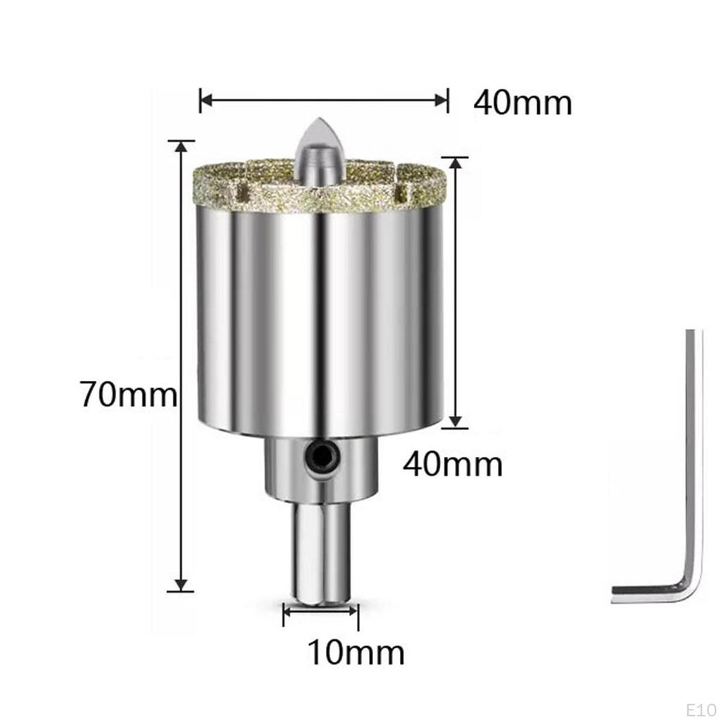 Brazed Diamond Hole Opener with Center Drill Bit ,Smooth Cutting, Tools, Sturdy, Glass