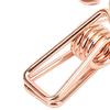 100pcs   Clips Cute Flower Shape Metal Hollowed   Tail Clips Paper Clamps for   Document Ticket