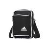 adidas Классическая базовая сумка-кроссбоди на молнии с большим логотипом, унисекс, черная HE2678