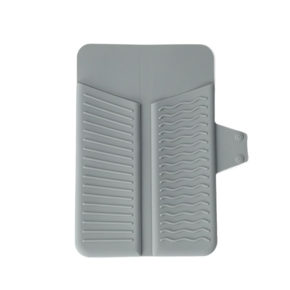 Silicone Straightener Storage Pouch 2 In 1 Heat Resistant Mat Hair Curler Storage Bag Make Up Bag