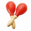 Monolife Maracas and Shakers, Karaoke Wooden Musical Instruments, Pair Set (Red)