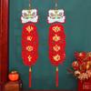 2pcs/set Wall Hangings 2025 Vietnamese Couplets Party Supplies Tassel Pendant Tet Decor 3 Styles