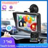 7-дюймовый портативный автомобильный радиоприемник, мультимедийный видеоплеер, беспроводной CarPlay, Android Auto, Bluetooth, сенсорный экран, камера заднего вида
