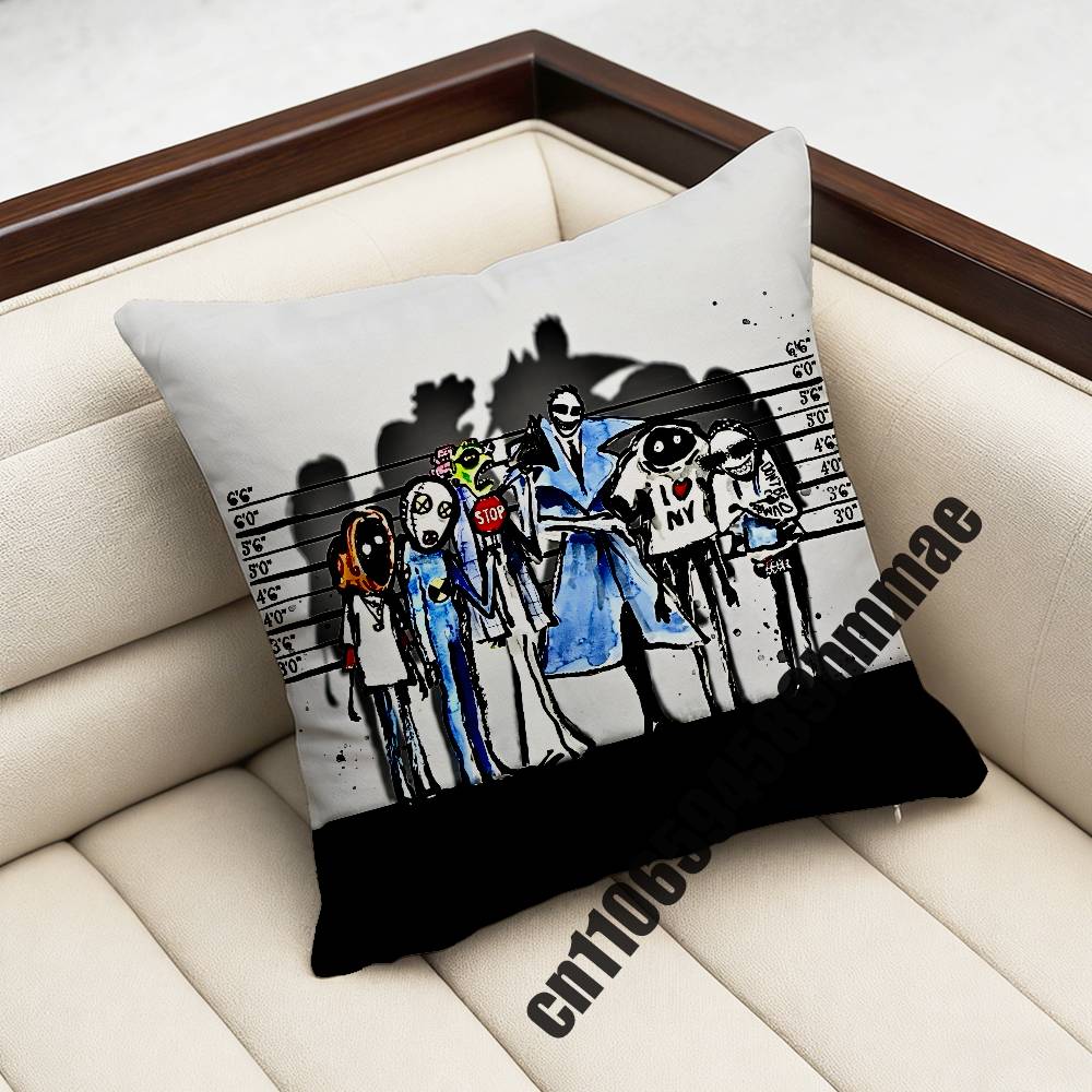 For A-A$Ap Rocky Dont Be Dumb A-Asap Throw Pillow Case Sham 45X45Cm 40X40Cm Square Car Pillowcase Pad Cushion Cover