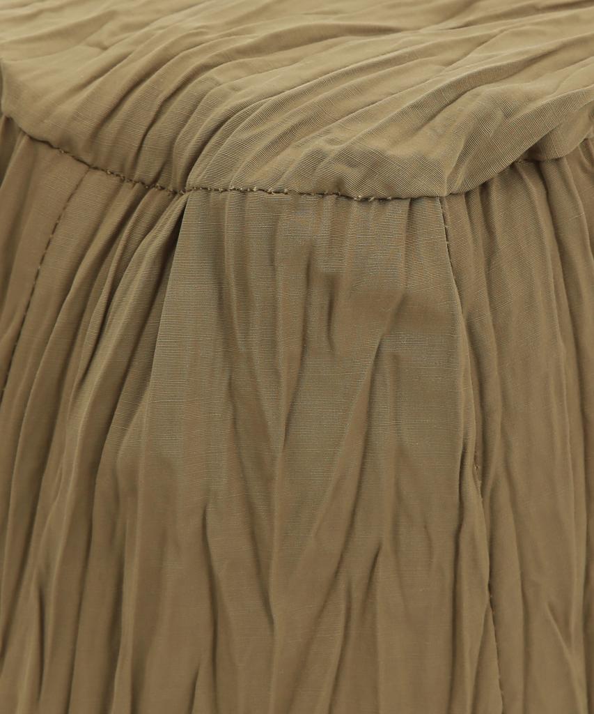 Eondeokeonteulolseutyudio Летняя панама-ведро с плиссировкой Стойка-ведро / Волна плиссе / Оливковый цвет пустыни