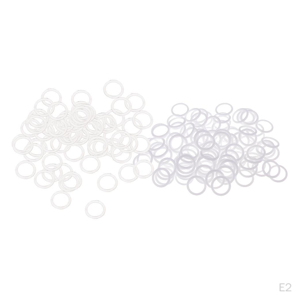 100 Pieces Nylon Bra Strap Adjuster Slider/Hooks/ DIY Sewing Crafts