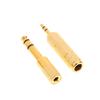2Pcs/Set 6.5Mm To 3.5Mm And 3.5Mm To 6.5Mm Audio Adapter For Headphone Amplifier Audio Adapter Microphone 6.3 3.5 Mm Converter