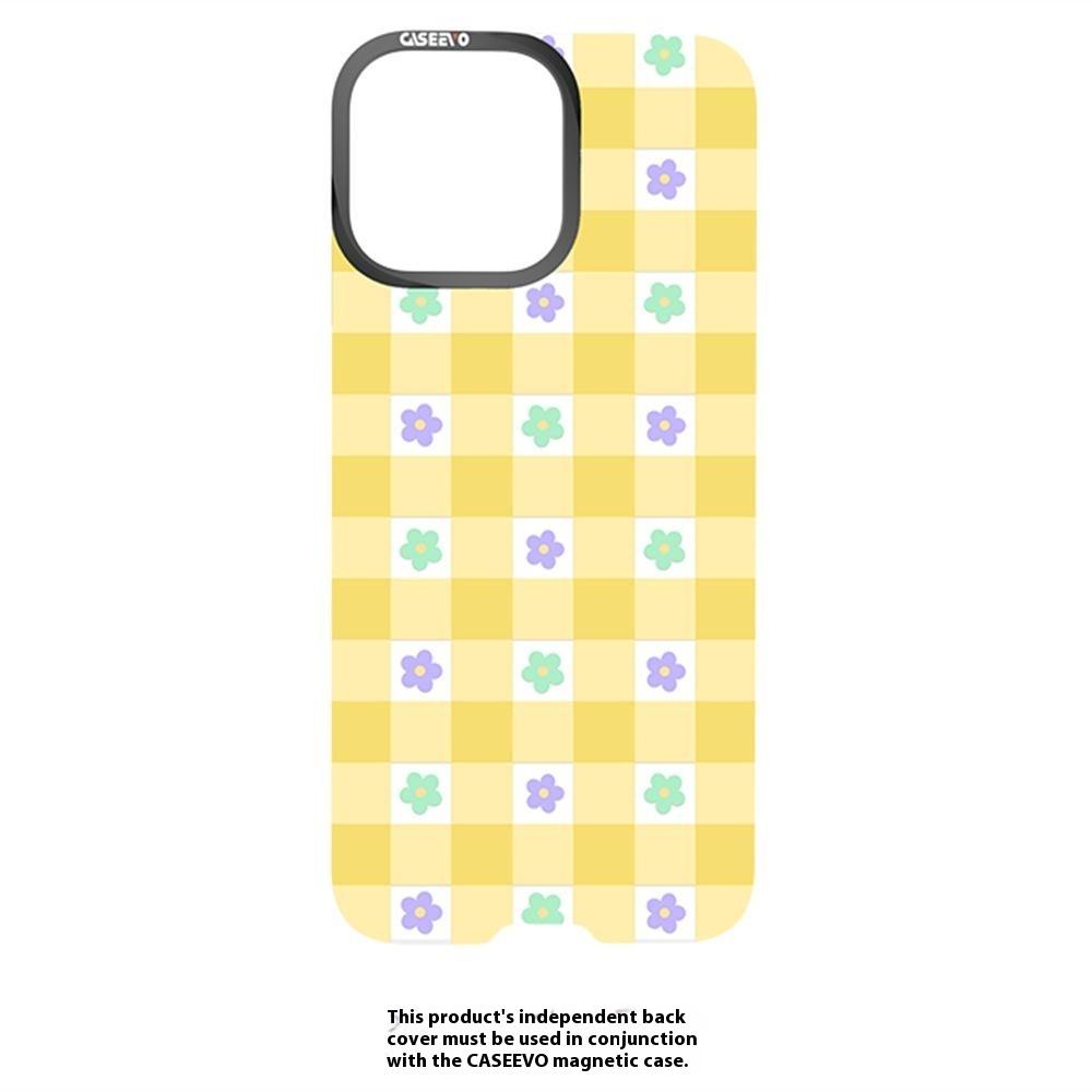 CASEEVO For iPhone 16 Pro Max Case Compatible with MagSafe TPU Acrylic Magnetic Phone Cover with Detachable Grid Backplate