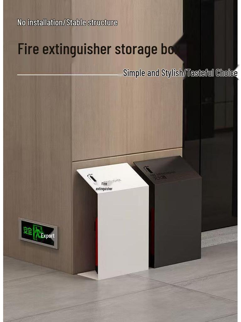Fire Extinguisher Rack with Storage and Safety Cover for Dry Powder