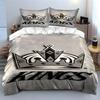 "Monochrome Crown Kings Design" Print Bedding Set Duvet Cover Pillowcases (1* Duvet Cover 2* Pillowcases Do Not Include Comforter)