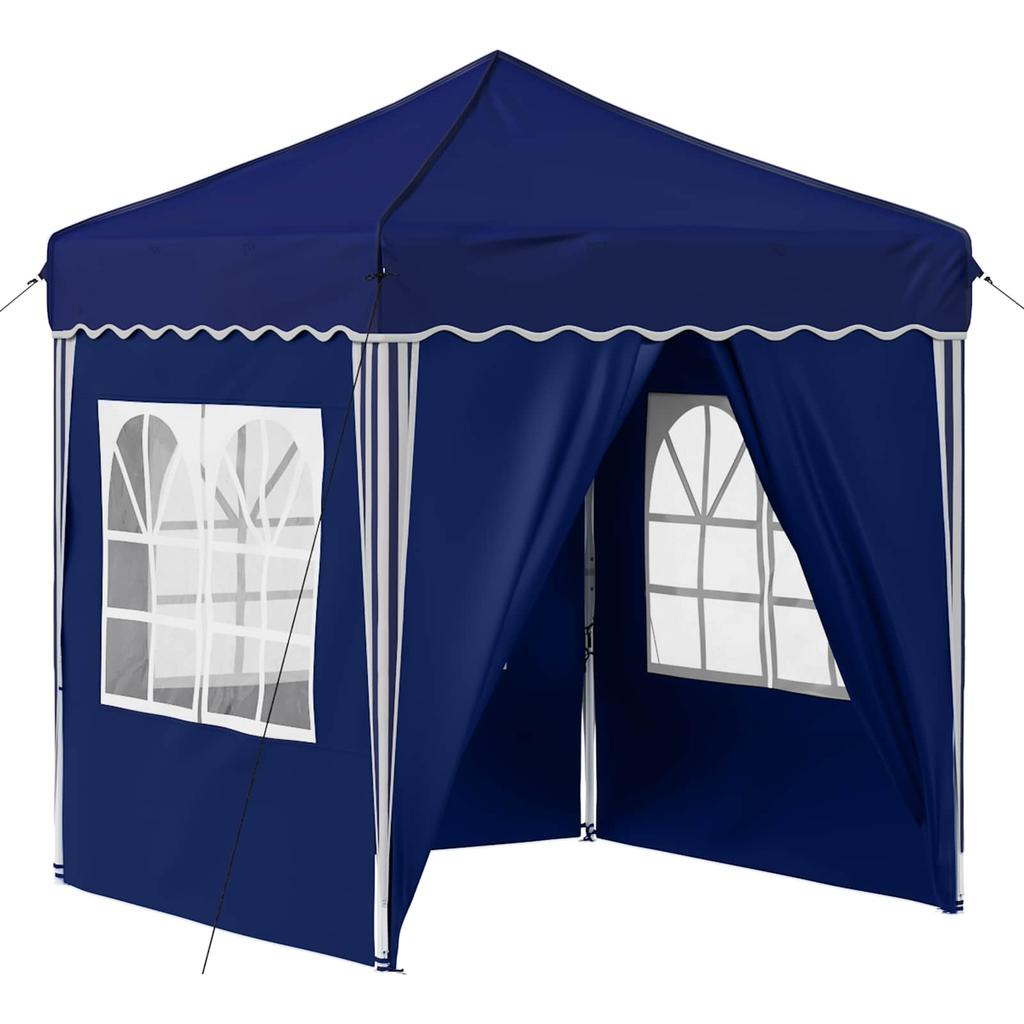 Pop up Party Tent 195 x 195 x 245 cm Blue Oxford Fabric