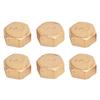 6 шт. Улучшенные обработанные резьбовые уплотнения 1/2"/3/4"/1" Температурное торцевое уплотнение Заглушки для концов труб Внутренние резьбовые заглушки для концов труб