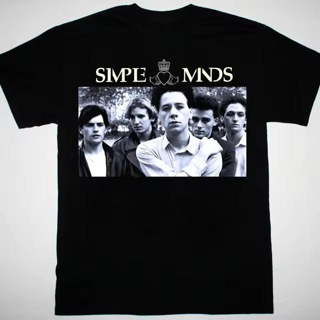 Постер группы Simple Minds Мужская футболка Унисекс Черный Все размеры Унисекс Футболка