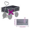 Garden Cart Liner Dark Grey 81 x 41 x 40 cm Fabric