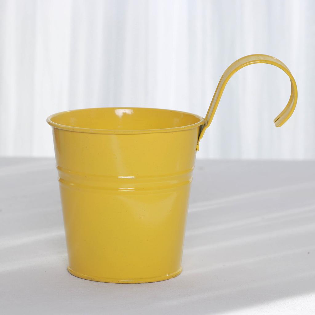 Hanging Planter Flower Holders with Detachable Hooks for Indoor Outdoor Garden Balcony Fence Railing Decoration