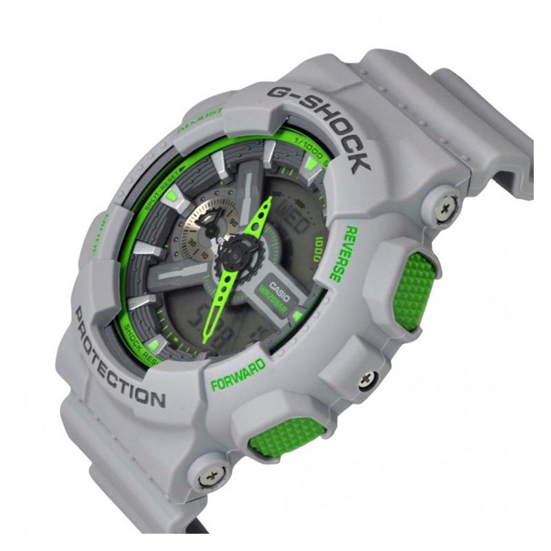 Casio CASIO G-SHOCK Серия YOUTH Модный Неоновый Цвет Классический Большой Циферблат Спортивный Водонепроницаемый, Ударопрочный и Антимагнитный Кварцевый GA-110TS-8A3