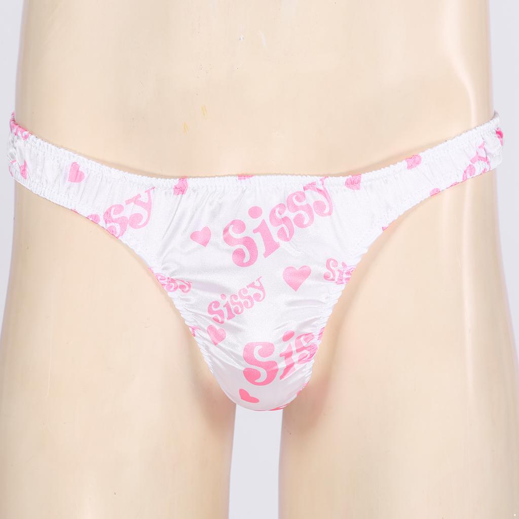 Сплошное нижнее белье Sissy Thong с низкой посадкой и рюшами, бикини, стринги, нижнее белье, трусики # M-XL