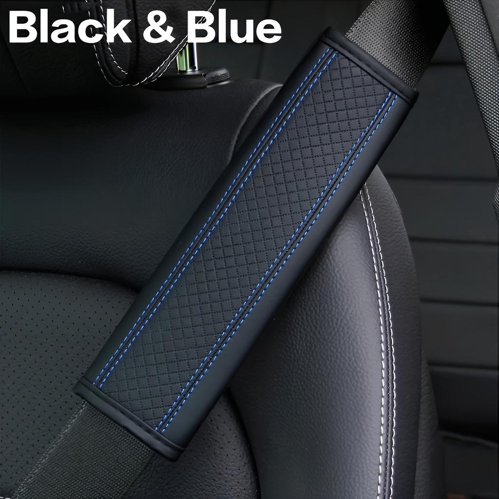 Подушка на ремень безопасности Кожаные чехлы на ремень безопасности Больший комфорт Подушка для вождения Помогает защитить шею и плечи Подходит для автомобиля