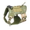 Military Style Oxford Cloth Pet Tactical Chest Back Solid and Durable Dog Vest Multifunctional Large Dogs Leash Explosion Shock Pet Products Supplies
