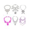 20Pcs Universal Earrings Bracelets Crown For 1/6 Doll Accessories  Set Girl'S Doll Jewelry Diy Decoration Toy