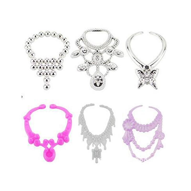 20Pcs Universal Earrings Bracelets Crown For 1/6 Doll Accessories Set Girl'S Doll Jewelry Diy Decoration Toy