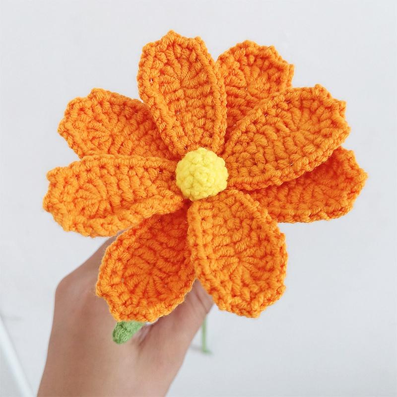 1шт готовый ручной вязки Gesang искусственный моющийся хлопковый тканый цветок Gesang