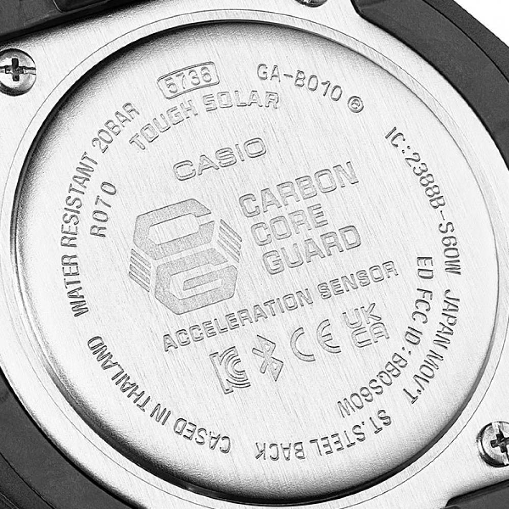 Casio G Shock Черный и Электро-зеленый Ga b010beG 1ajf