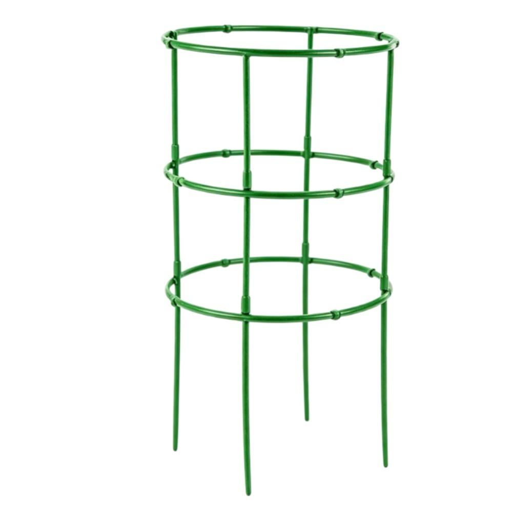 Plastic Modular Plant Support Bracket For Indoor Outdoor Climbing Flowers Vines Garden Stake Green Three Layer Frame