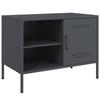 VidaXL Meuble TV anthracite 68x39x50,5 cm acier, support TV, buffet TV, meuble multimédia, banc TV, armoire hifi 842998