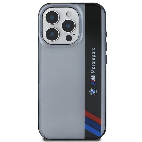 Etui do iPhone 16 Pro BMW Motosport Vertical Stripe Grey
