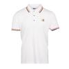Men's Cotton Polo Shirt with Colored Piping