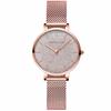 RORIOS Women's Fashion Watch, Waterproof, Made In Japan, Gradient Dial, Sparkling Mesh Band, Quartz Movement, Rose Gold, Perfect for Commuting To Work