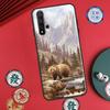 Cartoon Grizzly Bear For Huawei P20 P30 P40 Lite P60 Pro Nova 12i 11i 8i 12s 9 10 SE Y90 Y60 Y70 Y72 Y61 Y91 Case