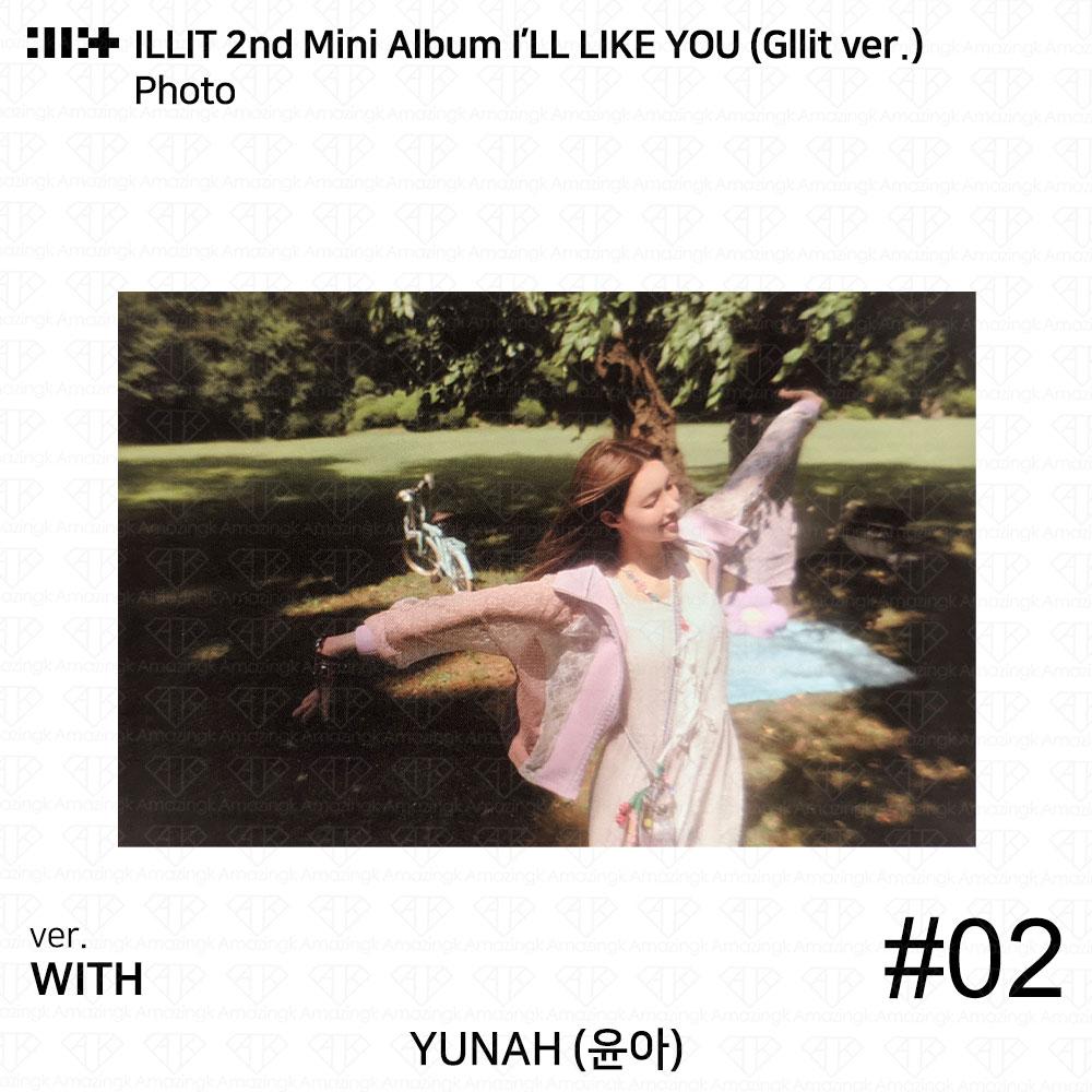 ILLIT 2-й мини-альбом I'LL LAKE YOU Gllit Ver To с фотокарточкой Between Photocard Photo
