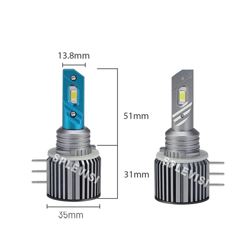 2x Brightness H15 LED High Beam/Day Running Light Canbus Upgrade For Skoda Octavia III 2012 2013 2014 2015 2016 2017 Car Lamp