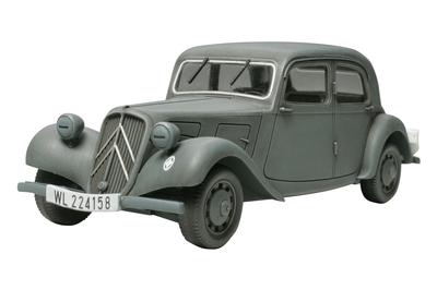 Tamiya Серия военных миниатюр 17 11CV Штабной автомобиль Пластиковая модель 32517 1/48 №. Ситроен