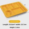 Меламиновый набор подносов для школьного фаст-фуда: Имитация фарфора, многосекционная посуда для столовых