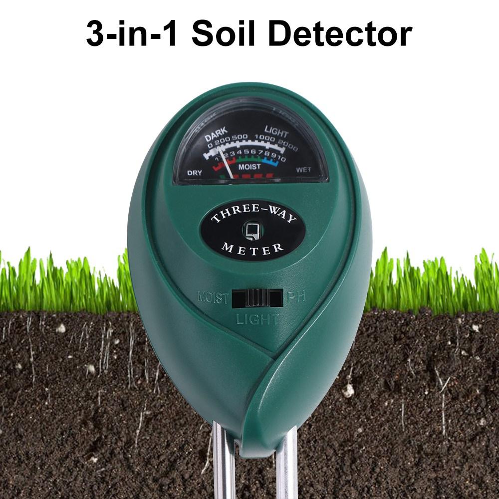 3 in1 Soil Detector PH Tester Soil PH Level Tester Sensor Tool Soil Moisture Meter Farm