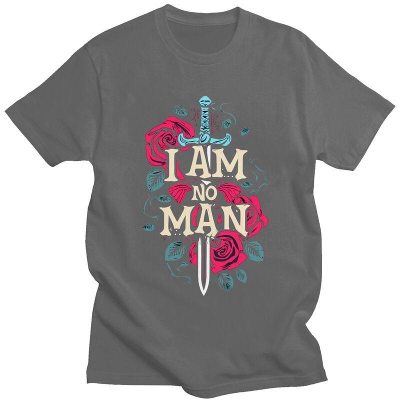 I Am No Man T Shirt for Men Funny Joke Sarcastic Quotes Tshirt Fashion Summer Style Short Sleeve Tee Shirt Clothing