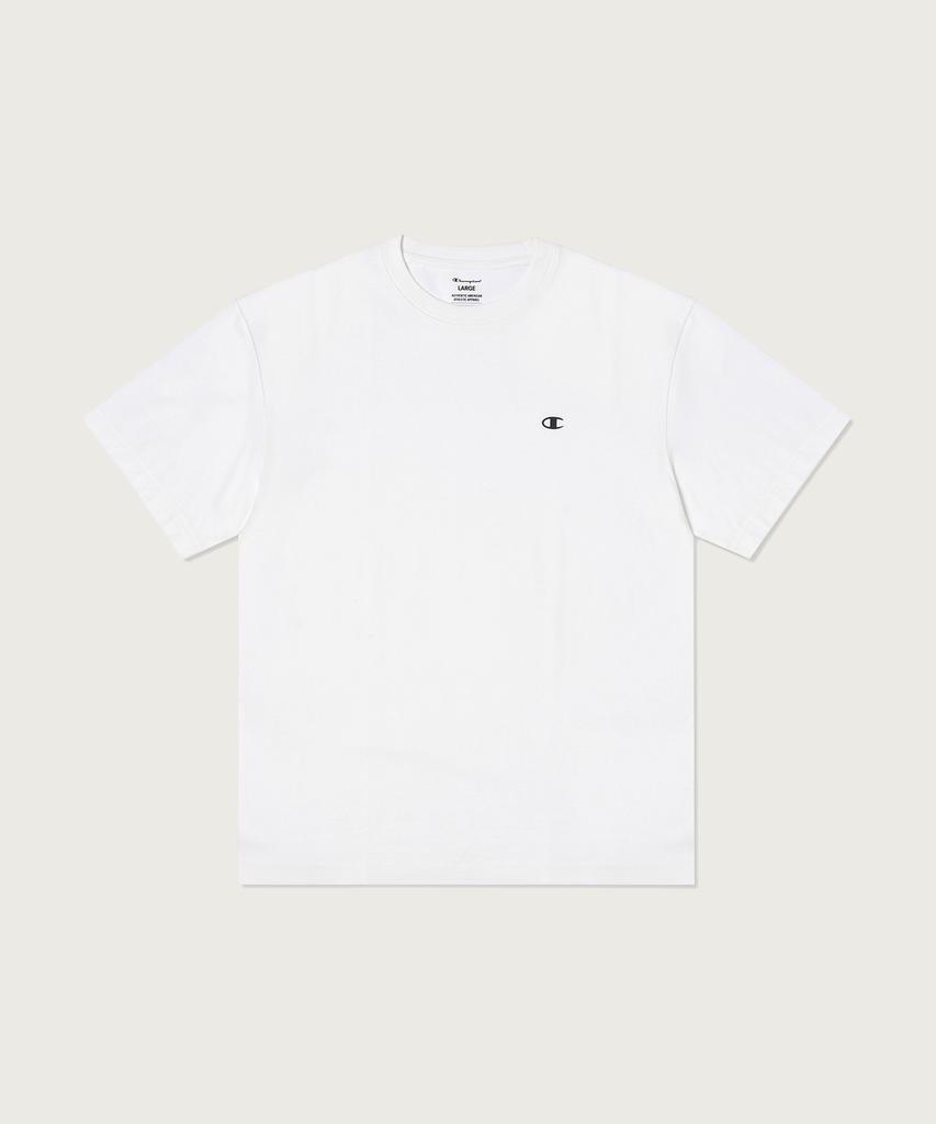CHAMPION [2-Pack] Relaxed Fit Crew Neck T-Shirt White/Navy
