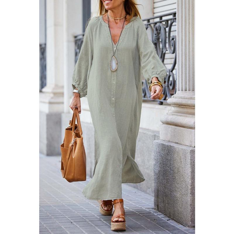 Весенне-осенние женские классические рубашки, длинное платье, модные повседневные платья-кардиган с длинными рукавами