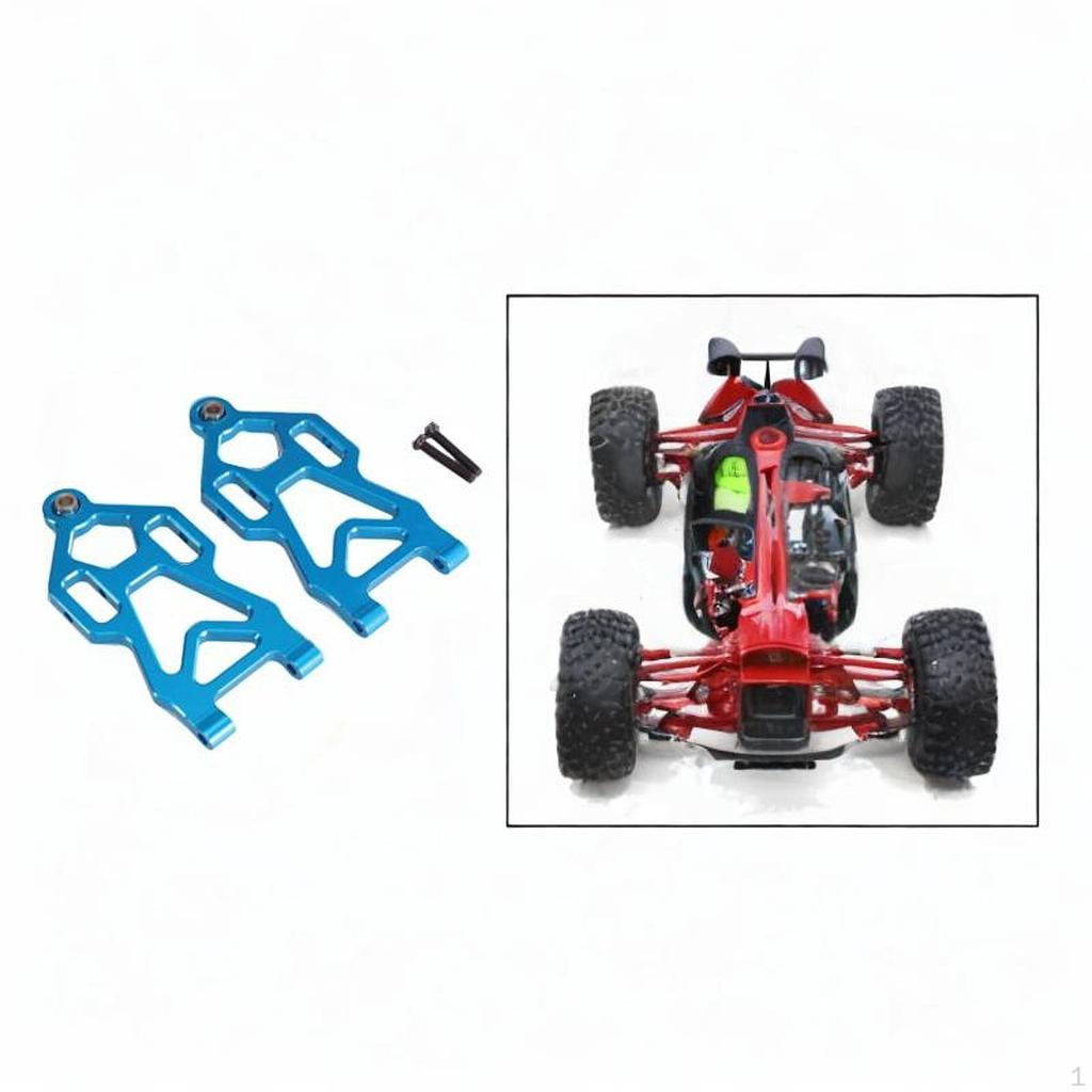 Front Lower Arms 1/16 RC Car Parts Left Right Easy To Install Strong Sturdy Aluminum Alloy for