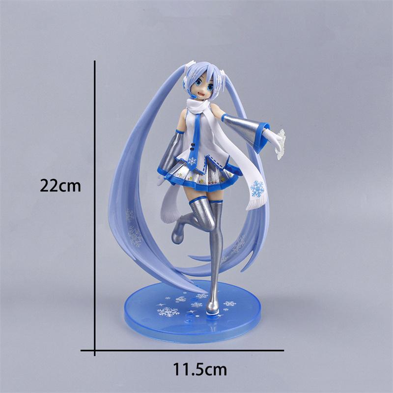 New Anime 14cm Virtual Singer Manga Statue Figurines Model Toys computer desk cake decoration cute toys