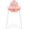 Розовый стульчик для кормления с игрушками для маленьких детей, стул для кормления, высокое качество, детские стульчики с ковриком для кормления