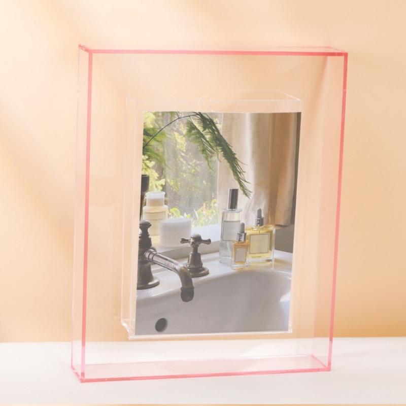 Photo Frame Acrylic Photo Holder for Desktop Display Support Horizontaled Vertical Clear
