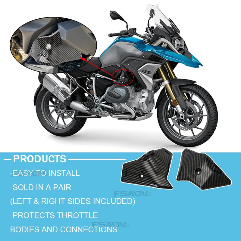 For BMW R1200GS R1250GS LC Motorcycle Carbon Throttle Body Guards Protection Cover R1200 R1250 GS R 1200 1250 GS 2017-2023 2022