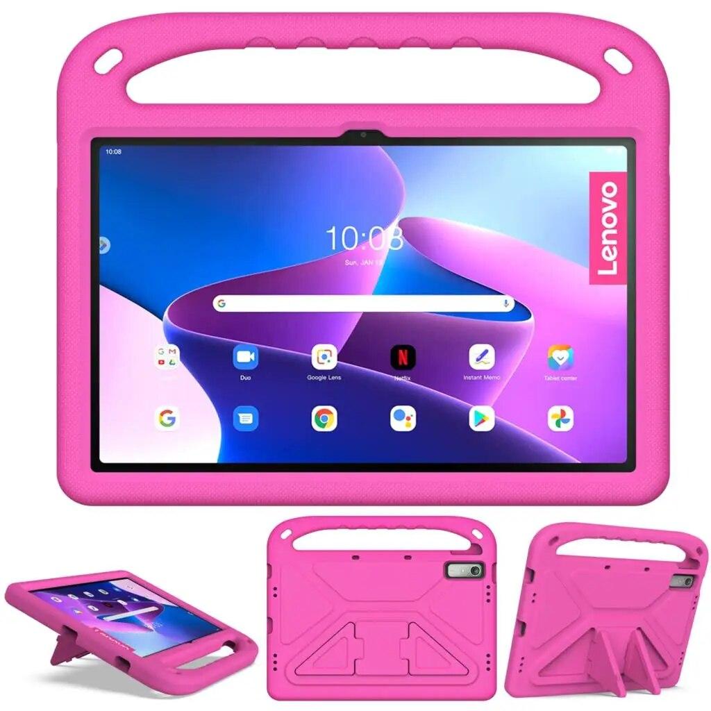 Kids Safe EVA Stand Case for Lenovo Tab M8 4rd Gen M9 TB-300FU Shockproof Cover for Tab P11 Gen 2 TB-350FU M10 3rd Gen TB-328FU