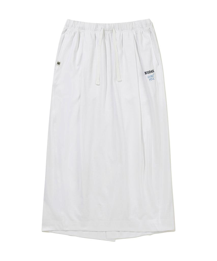 Kodak Washed Cotton Elastic Skirt Ivory