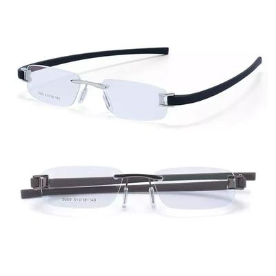 Очки RSINC Combo Rimless Frame для унисекс Серебристые Черно-коричневые Коричневые Tag A1 JL156428501816